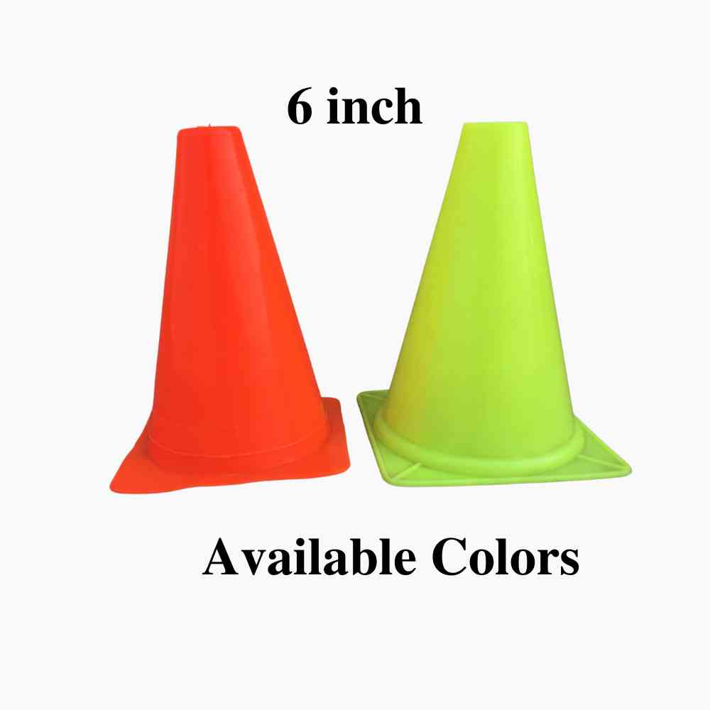 6 inch Plastic Cones (Multi-Colours)
