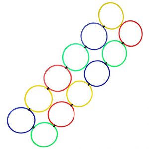 Agility Rings (Diameter 45cms) - Set of 12 (Multicolor) Agility Rings (Diameter 45cms) - Set of 12 (Multicolor)