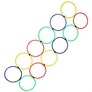 Agility Rings (Diameter 45cms) - Set of 12 (Multicolor)